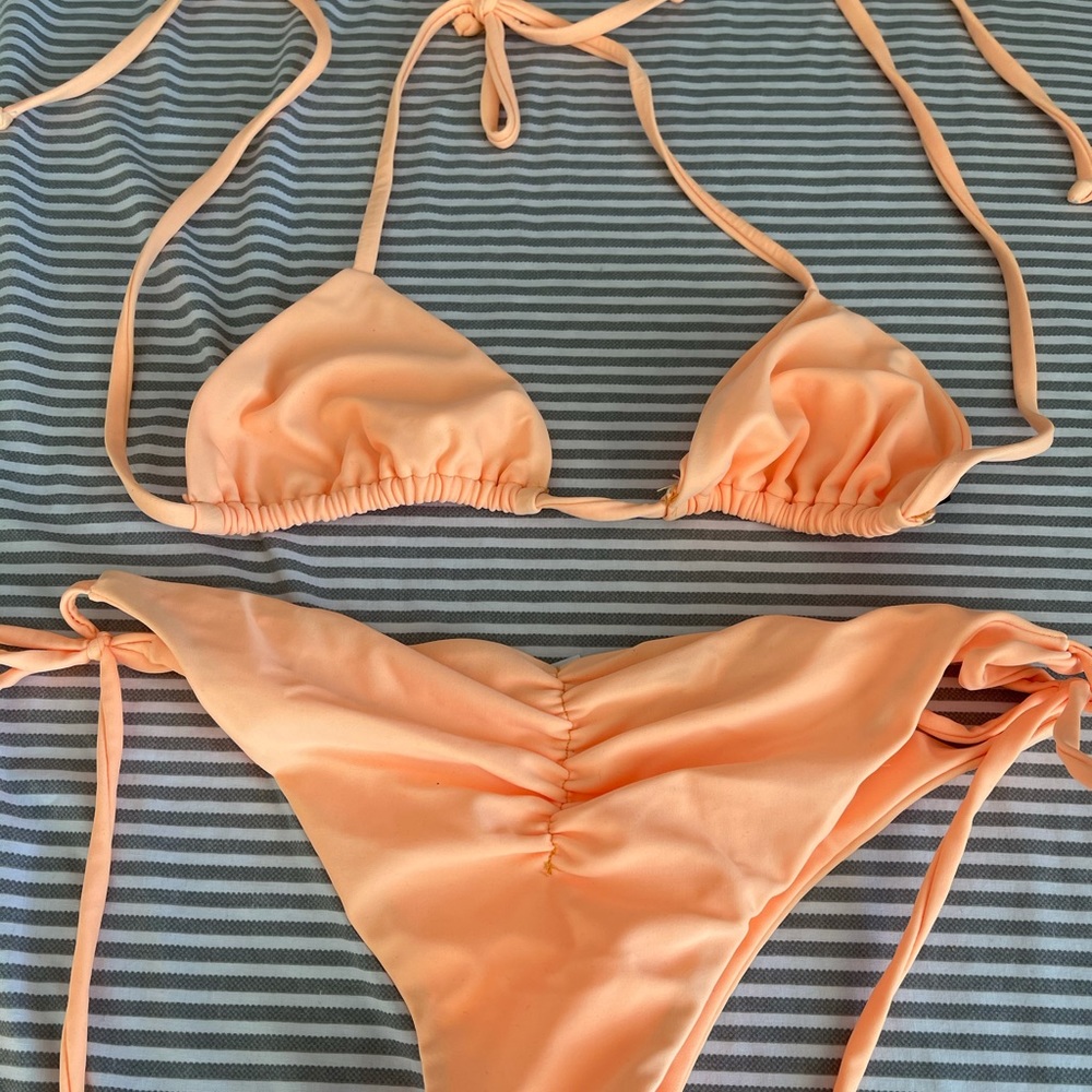 Beach Riot Peachy Bikini Set
